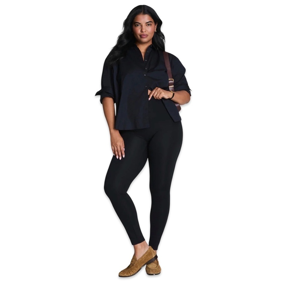 SPANX Black High-Rise PowerLeggings #016 - Picture 2 of 5